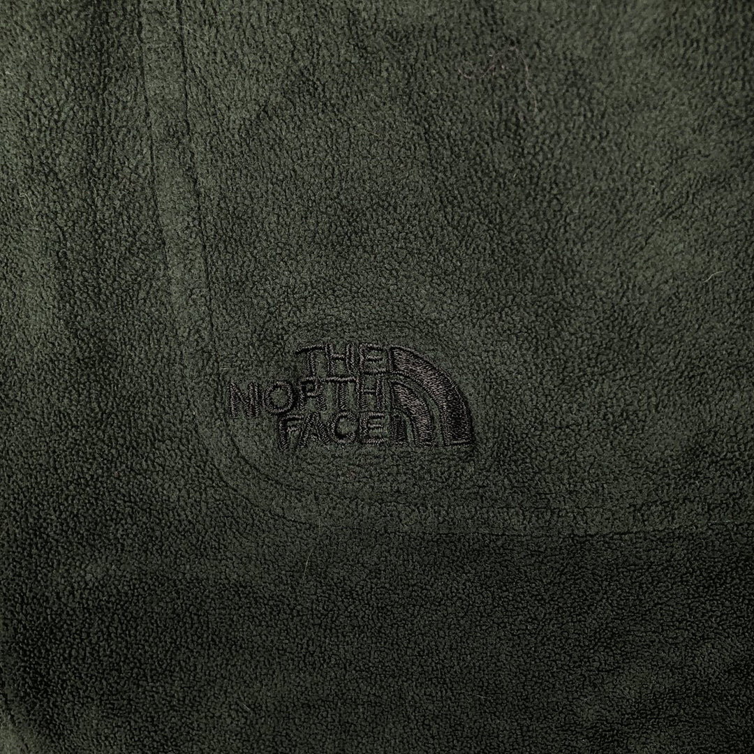 90s-00'S THE NORTH FACE fleece jacket, shirt jacket, men's size L polyester Green type dark green Vintage Second Hand