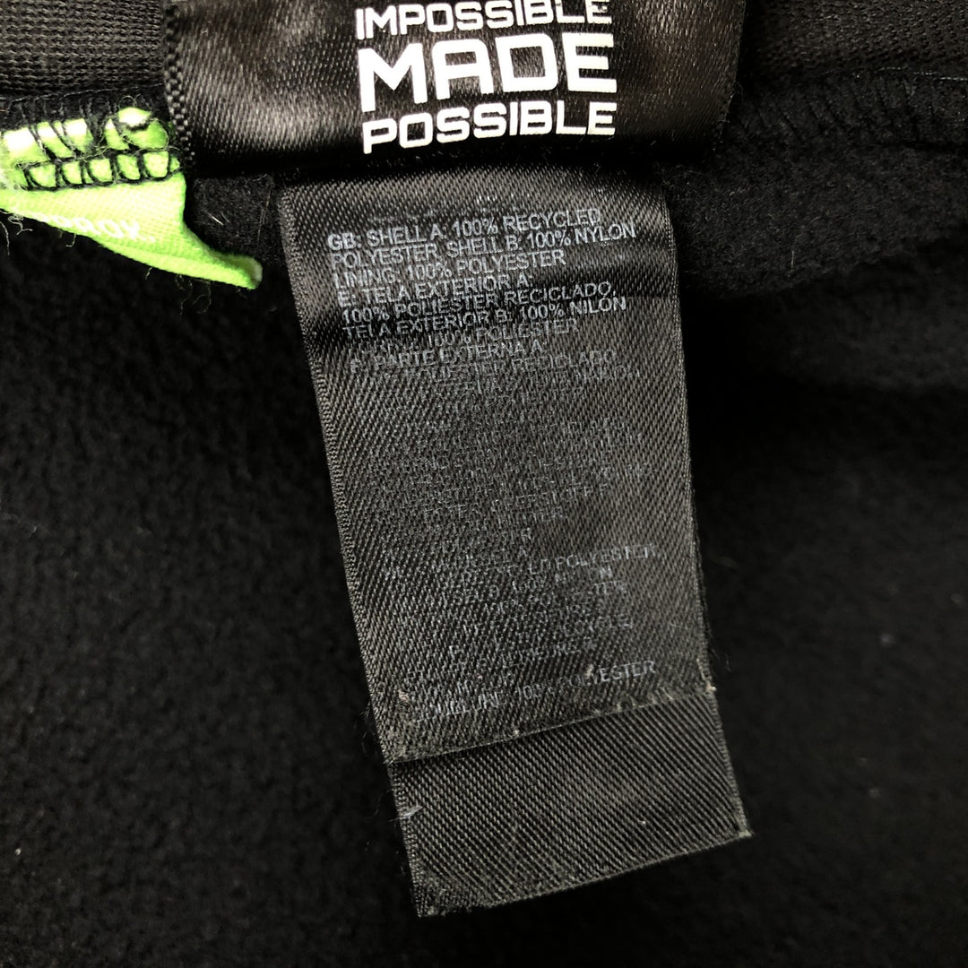 The North Face Denali Jacket, Nylon and Fleece Parka, Men's XL recycled polyester black type Vintage Second Hand