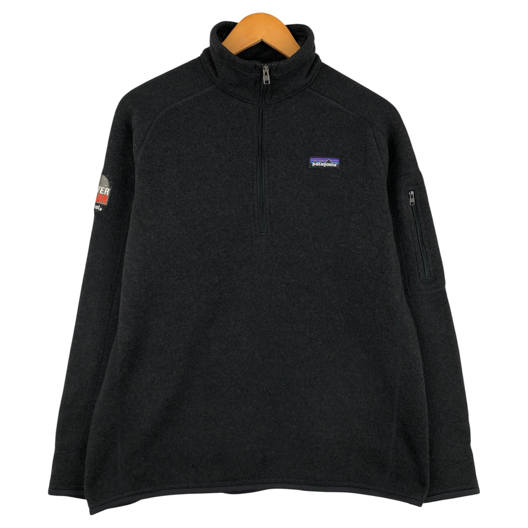 Patagonia Better Sweater PO 25617FA16 Fleece Pullover, Men's XL polyester Charcoal Vintage Second Hand