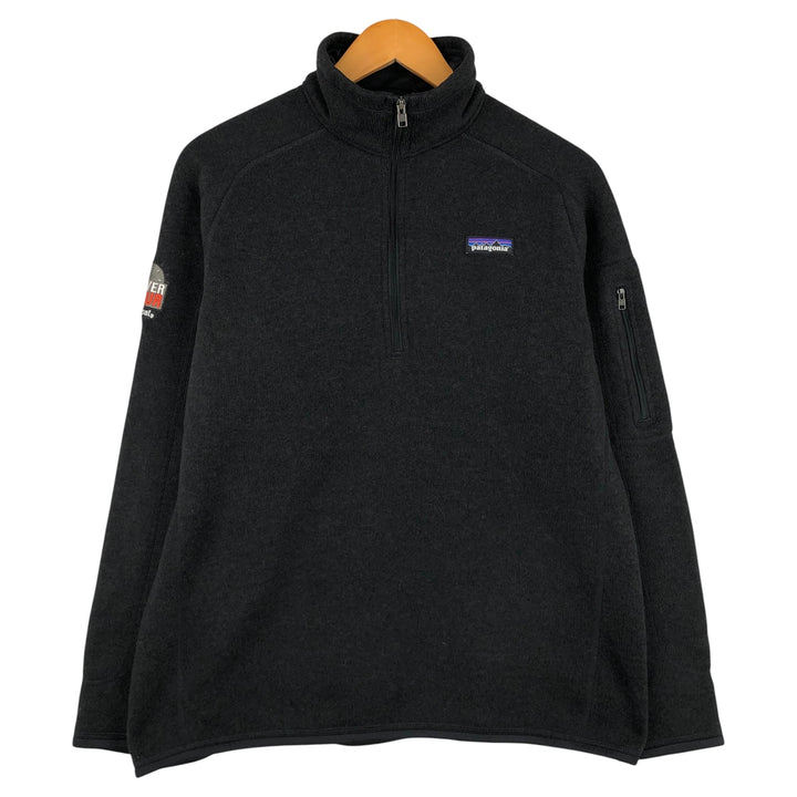 Patagonia Better Sweater PO 25617FA16 Fleece Pullover, Men's XL polyester Charcoal Vintage Second Hand