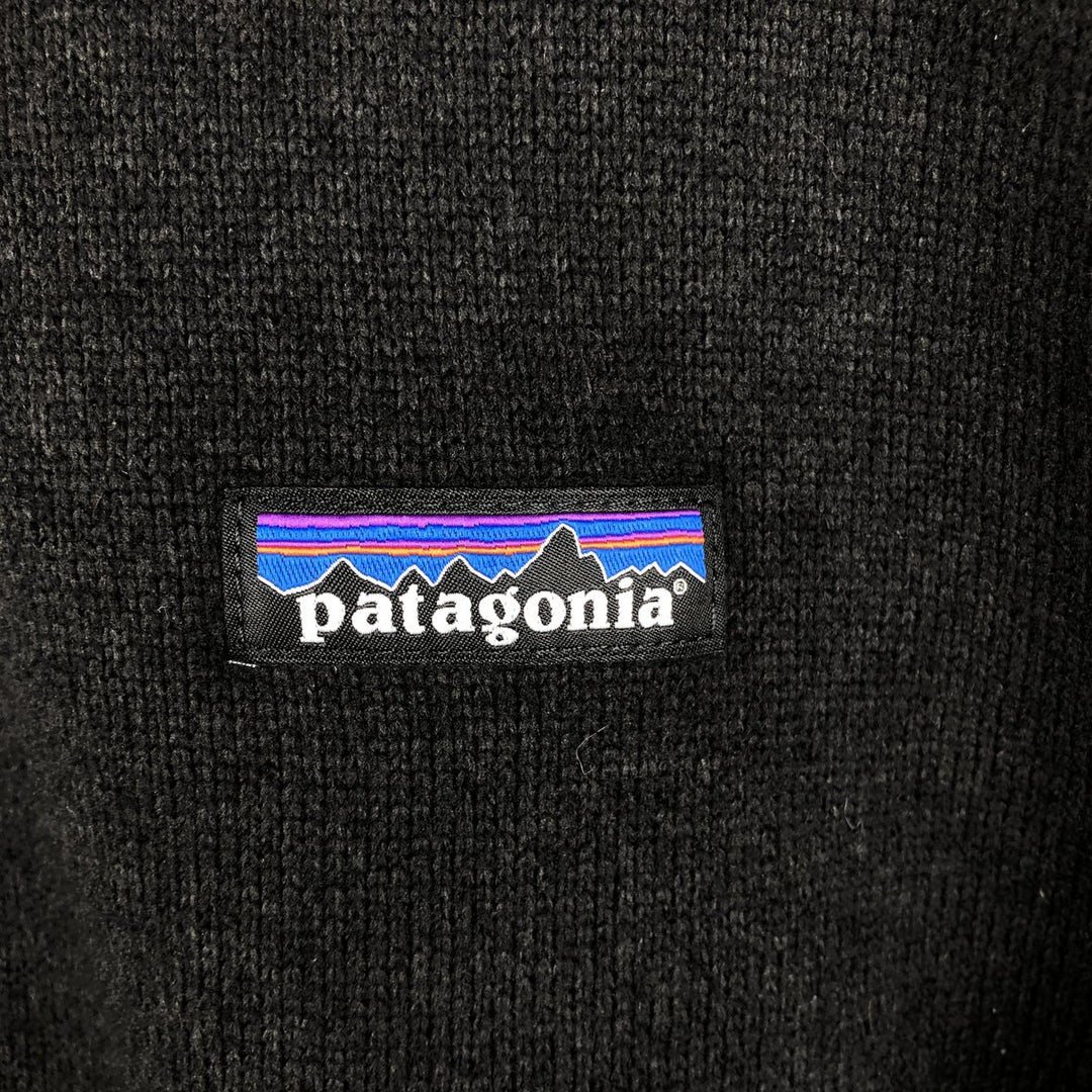 Patagonia Better Sweater PO 25617FA16 Fleece Pullover, Men's XL polyester Charcoal Vintage Second Hand