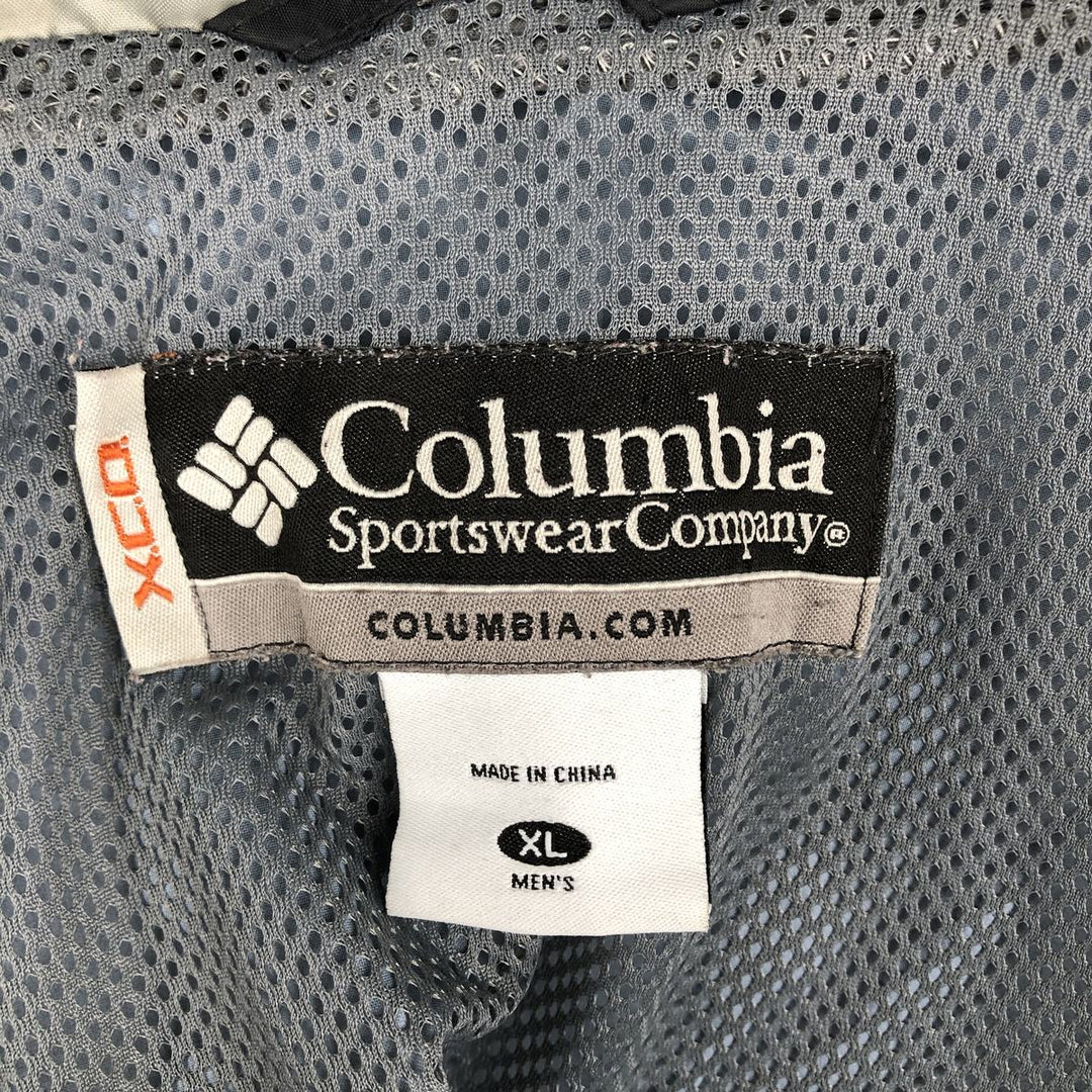 Columbia Mountain Parka Shell Jacket Men's XL Size Nylon black type Vintage Second Hand