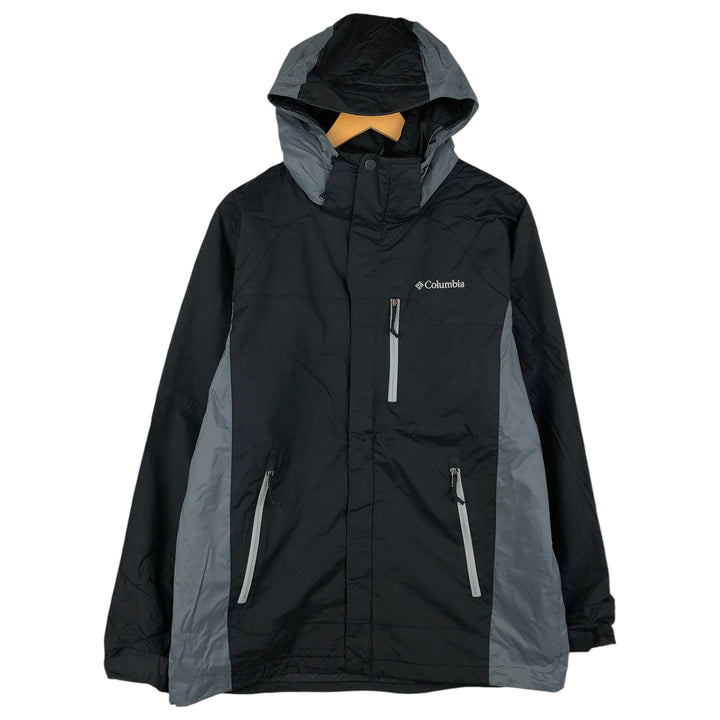Columbia Mountain Parka Shell Jacket, Men's Size M Nylon black type Vintage Second Hand