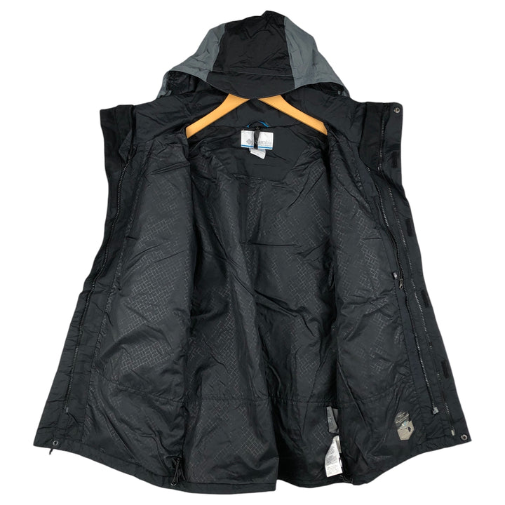 Columbia Mountain Parka Shell Jacket, Men's Size M Nylon black type Vintage Second Hand
