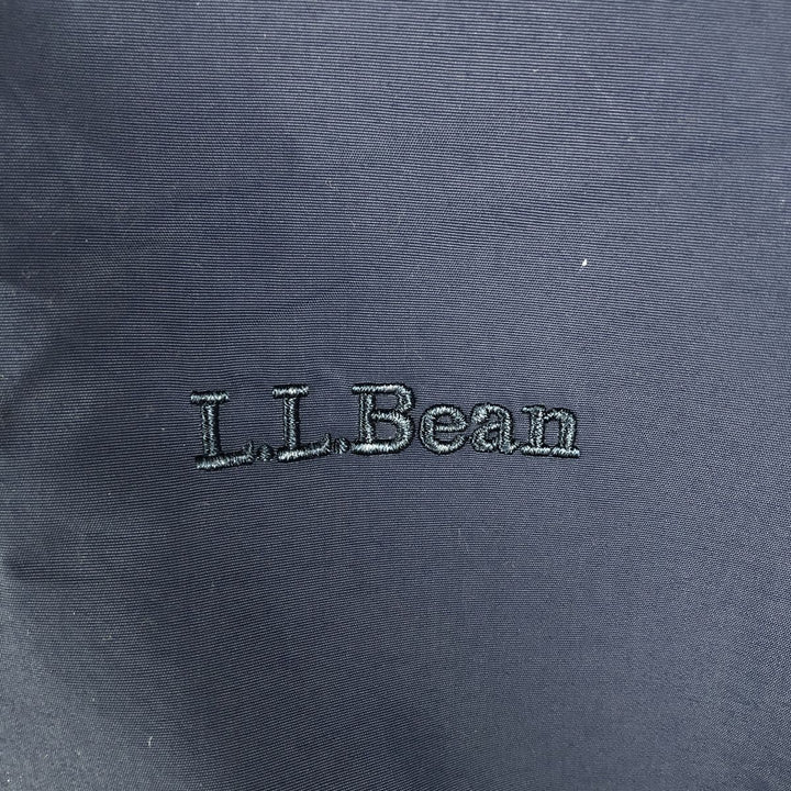 2000'S LLBean Nylon Blouson, Men's Size L Nylon navy blue type Vintage Second Hand