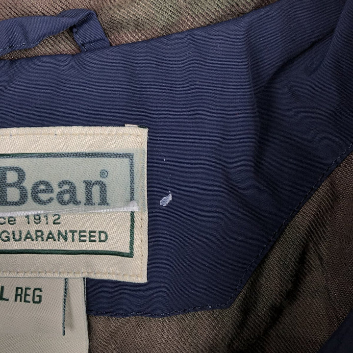 2000'S LLBean Nylon Blouson, Men's Size L Nylon navy blue type Vintage Second Hand