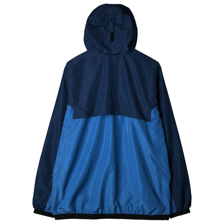 90s-00'S Columbia Half-Zip Anorak Parka, Men's Size L polyester blue type Vintage Second Hand