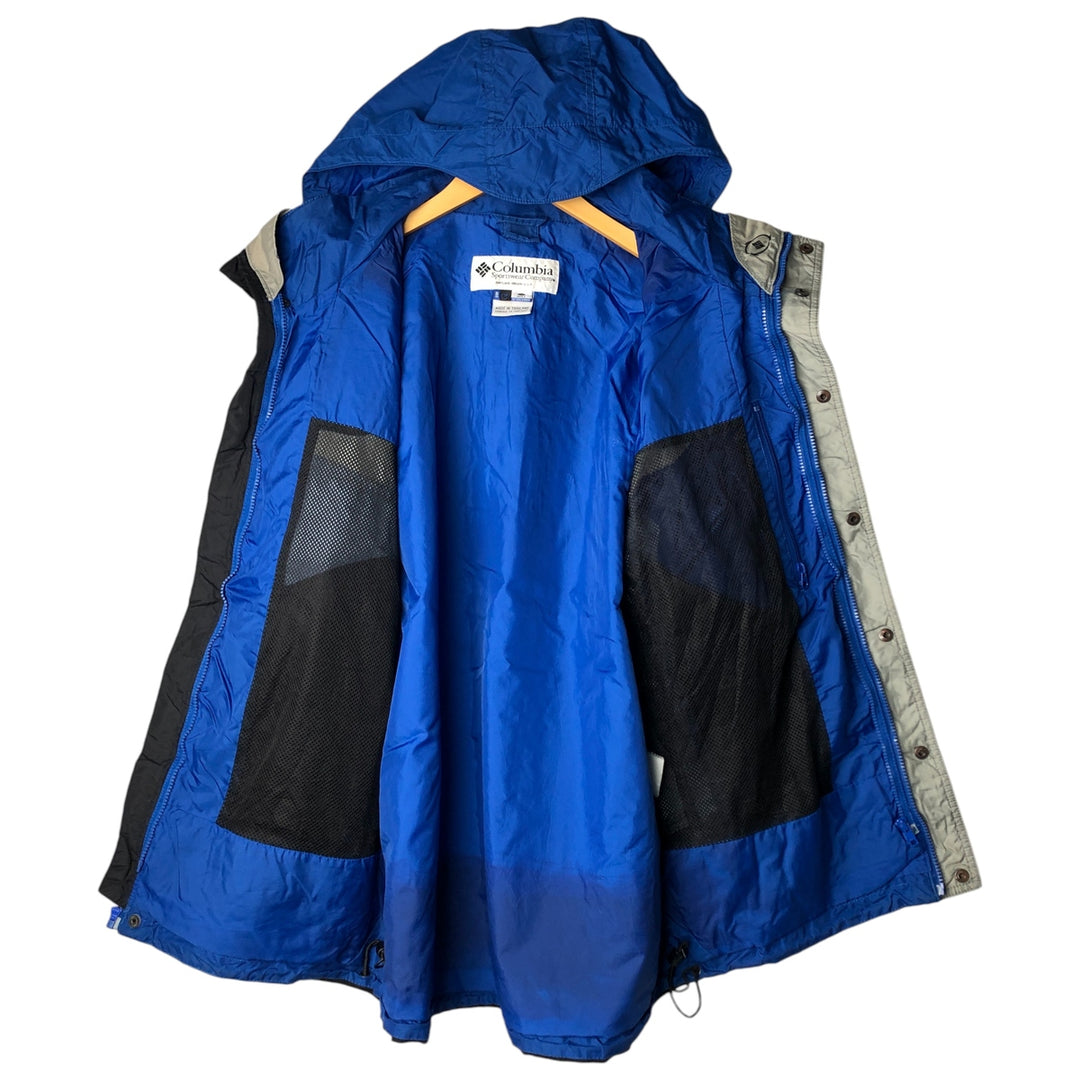 90s~00'S Columbia Mountain Parka Shell Jacket Men's M size unclear blue type Vintage Second Hand