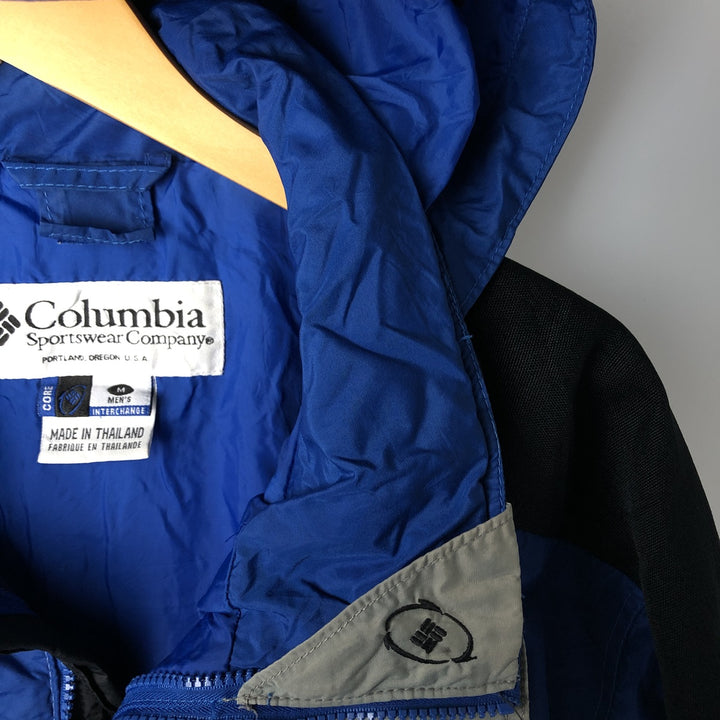 90s~00'S Columbia Mountain Parka Shell Jacket Men's M size unclear blue type Vintage Second Hand