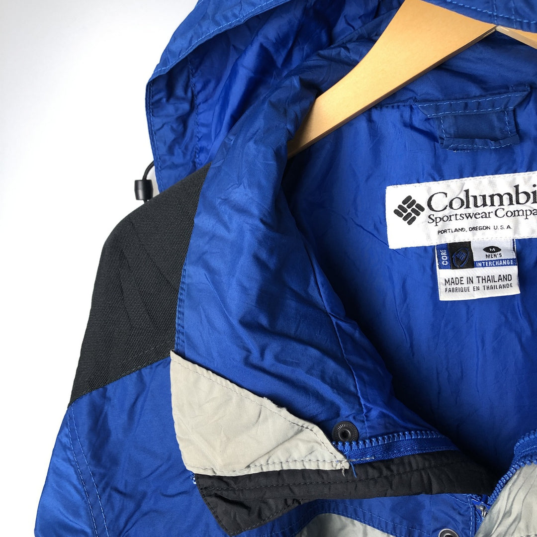 90s~00'S Columbia Mountain Parka Shell Jacket Men's M size unclear blue type Vintage Second Hand