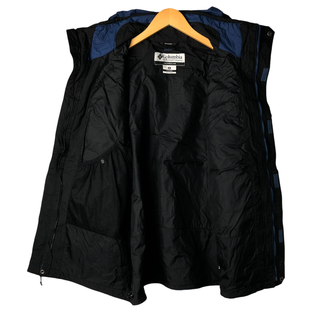 Columbia Mountain Jacket, Shell Jacket, Men's Size M Nylon blue type Vintage Second Hand