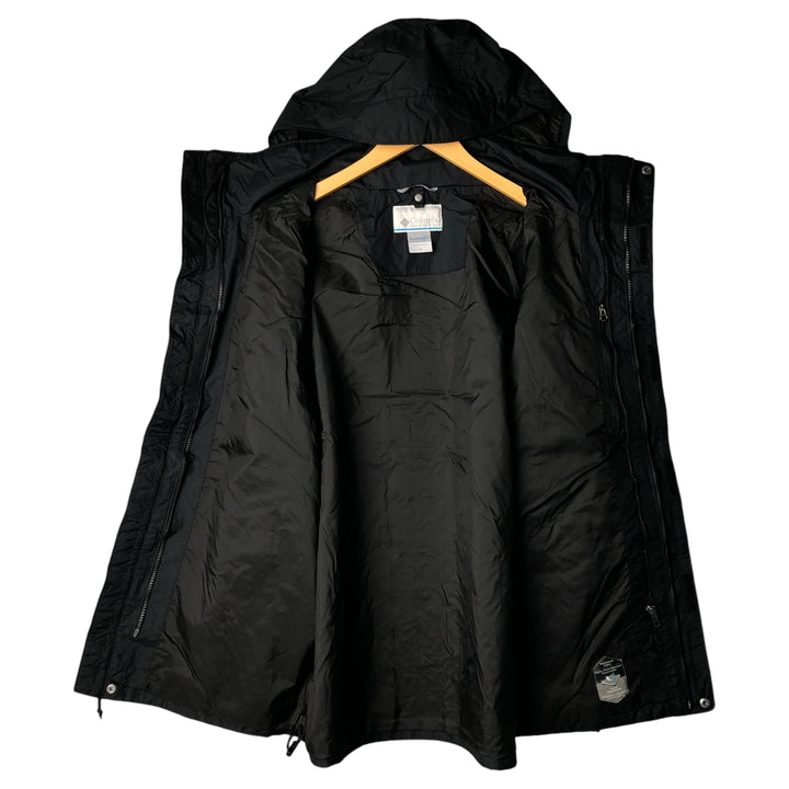 Columbia Mountain Parka Shell Jacket, Men's Size M Nylon black type Vintage Second Hand