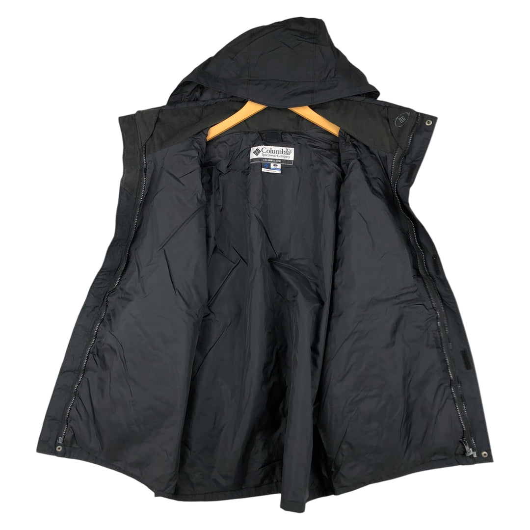 2000'S Columbia Mountain Parka Shell Jacket, Men's Size L Nylon black type Vintage Second Hand