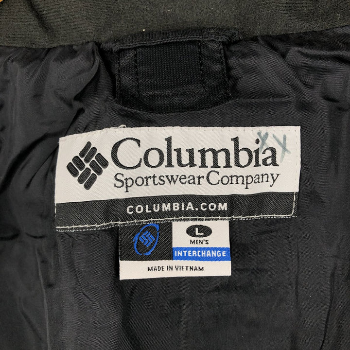2000'S Columbia Mountain Parka Shell Jacket, Men's Size L Nylon black type Vintage Second Hand