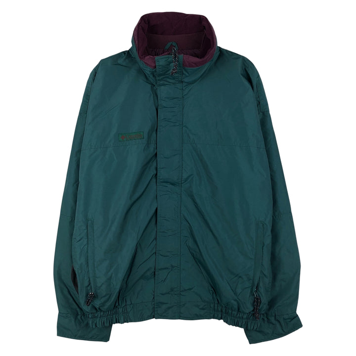 90'S Columbia Mountain Jacket, Shell Jacket, White Tag, Men's Size L, Vintage Nylon Green type dark green Vintage Second Hand