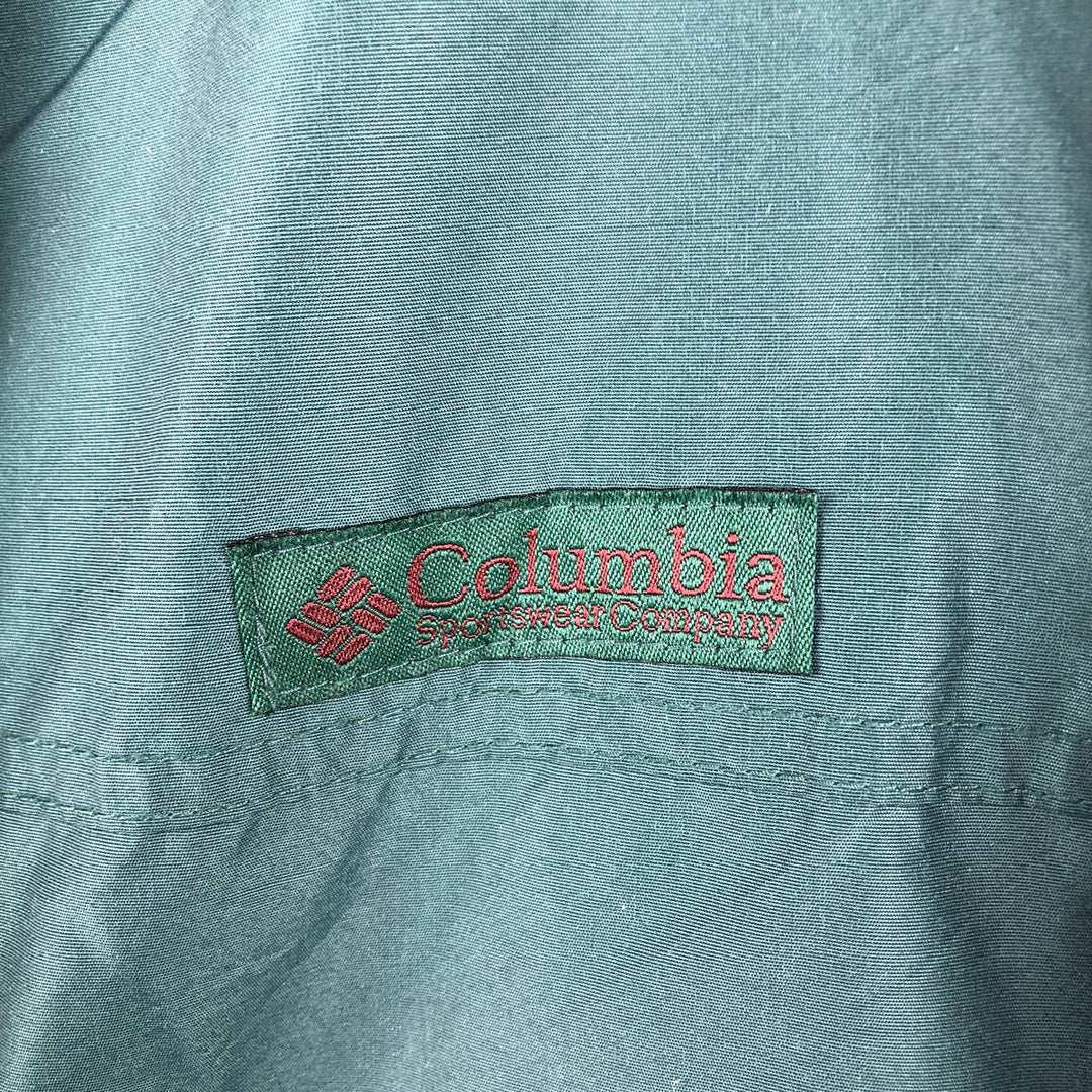 90'S Columbia Mountain Jacket, Shell Jacket, White Tag, Men's Size L, Vintage Nylon Green type dark green Vintage Second Hand