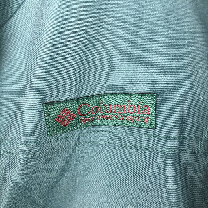 90'S Columbia Mountain Jacket, Shell Jacket, White Tag, Men's Size L, Vintage Nylon Green type dark green Vintage Second Hand