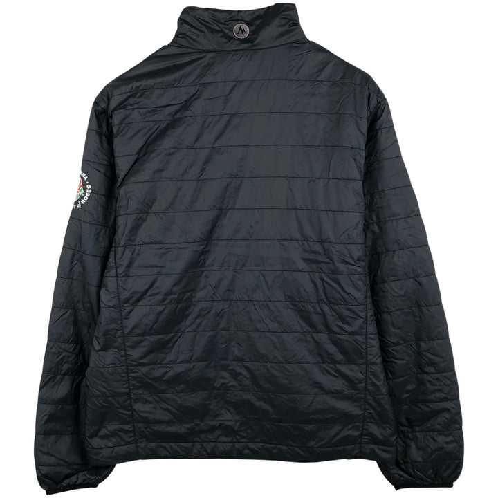 Marmot Farmers Insurance Advertising Men's Padded Puffer Jacket (Size L) Recycled nylon black type Vintage Second Hand
