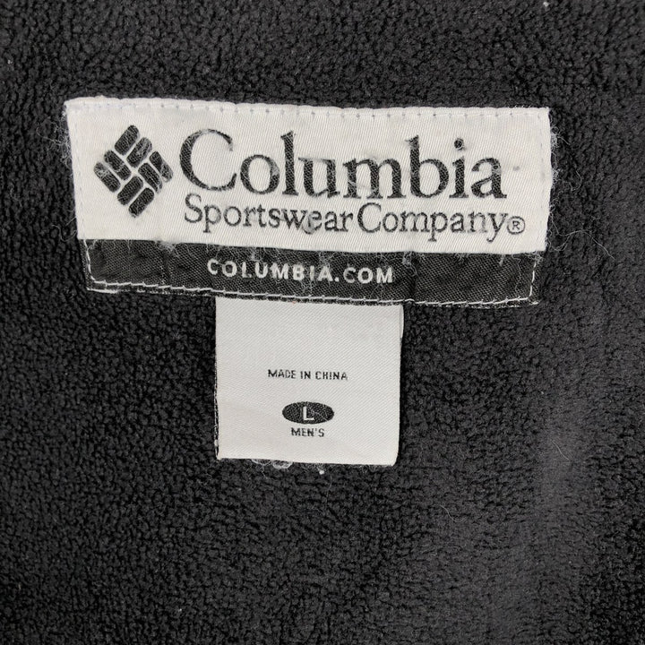 2000'S Columbia padded puffer jacket, men's size L Nylon Khaki type sage green Vintage Second Hand