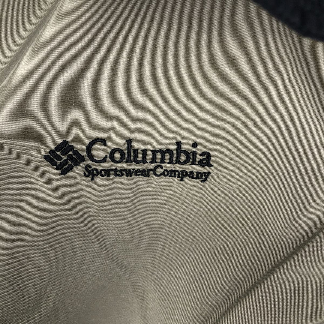 2000'S Columbia padded puffer jacket, men's size L Nylon Khaki type sage green Vintage Second Hand