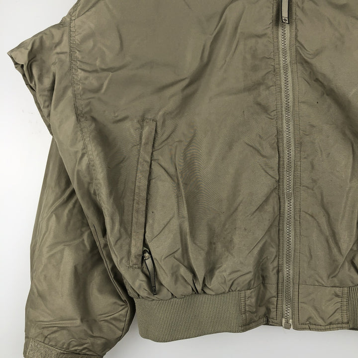 2000'S Columbia padded puffer jacket, men's size L Nylon Khaki type sage green Vintage Second Hand