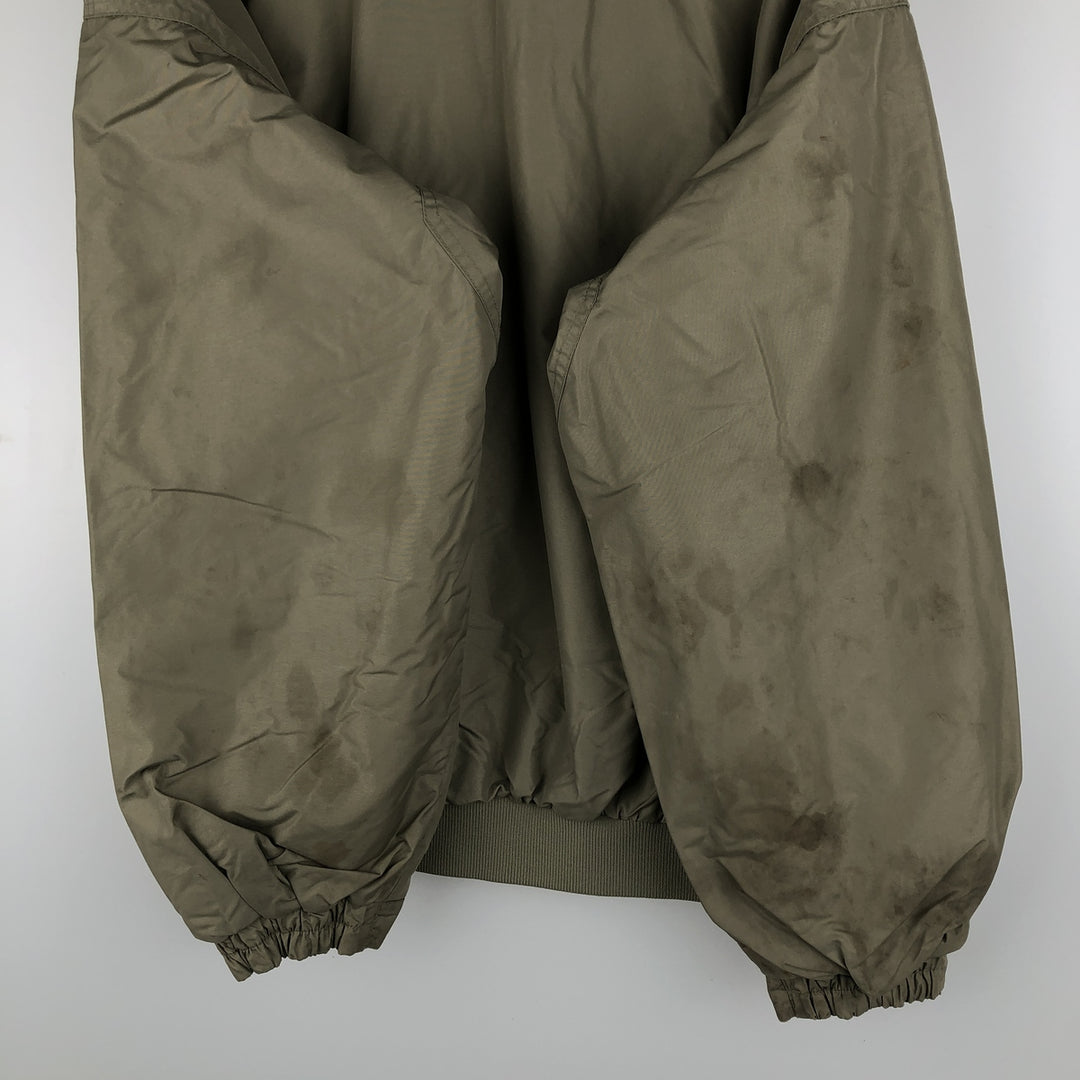 2000'S Columbia padded puffer jacket, men's size L Nylon Khaki type sage green Vintage Second Hand