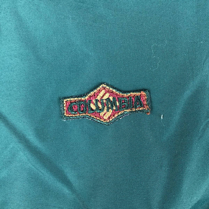 90'S Columbia White Tag Padded Puffer Jacket, Men's XL, Vintage Nylon green type Vintage Second Hand
