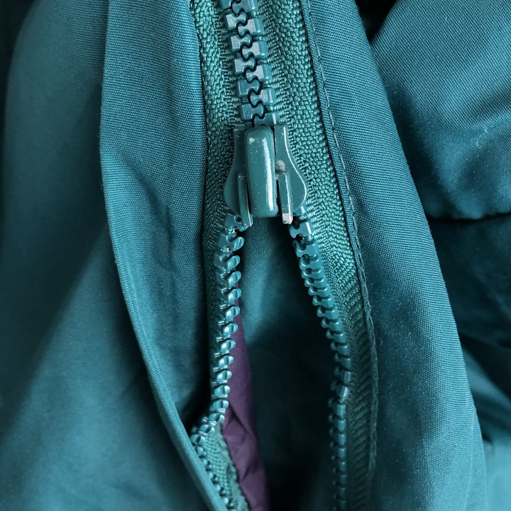 90'S Columbia White Tag Padded Puffer Jacket, Men's XL, Vintage Nylon green type Vintage Second Hand