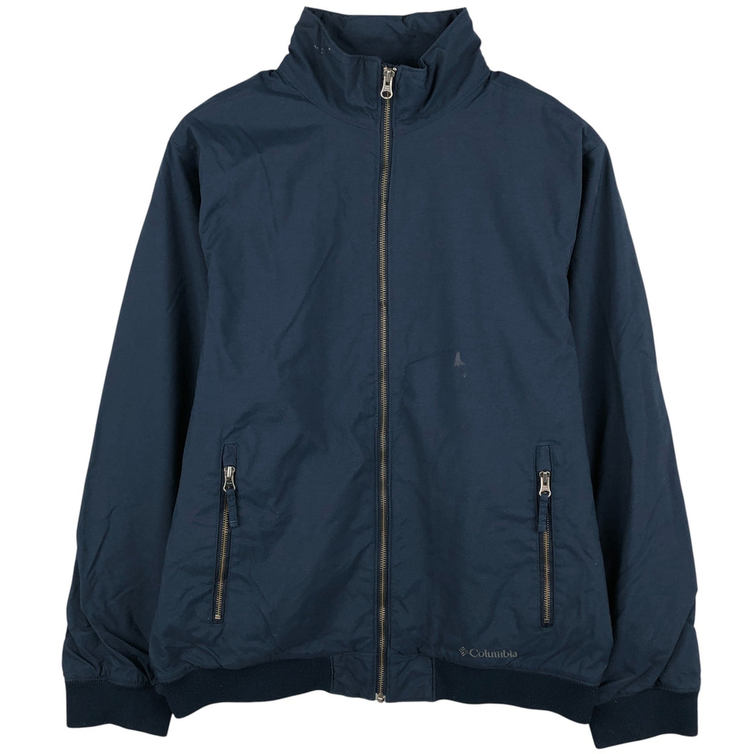 2000'S Columbia Nylon Blouson, Men's Size M Nylon navy blue type Vintage Second Hand