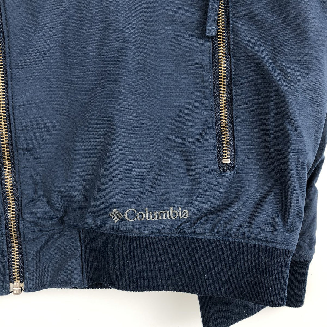 2000'S Columbia Nylon Blouson, Men's Size M Nylon navy blue type Vintage Second Hand