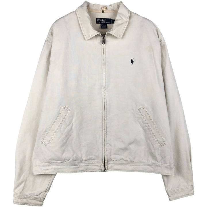 Ralph Lauren POLO by Ralph Lauren Swing Top Sports Jacket Men's L size cotton white type Vintage Second Hand