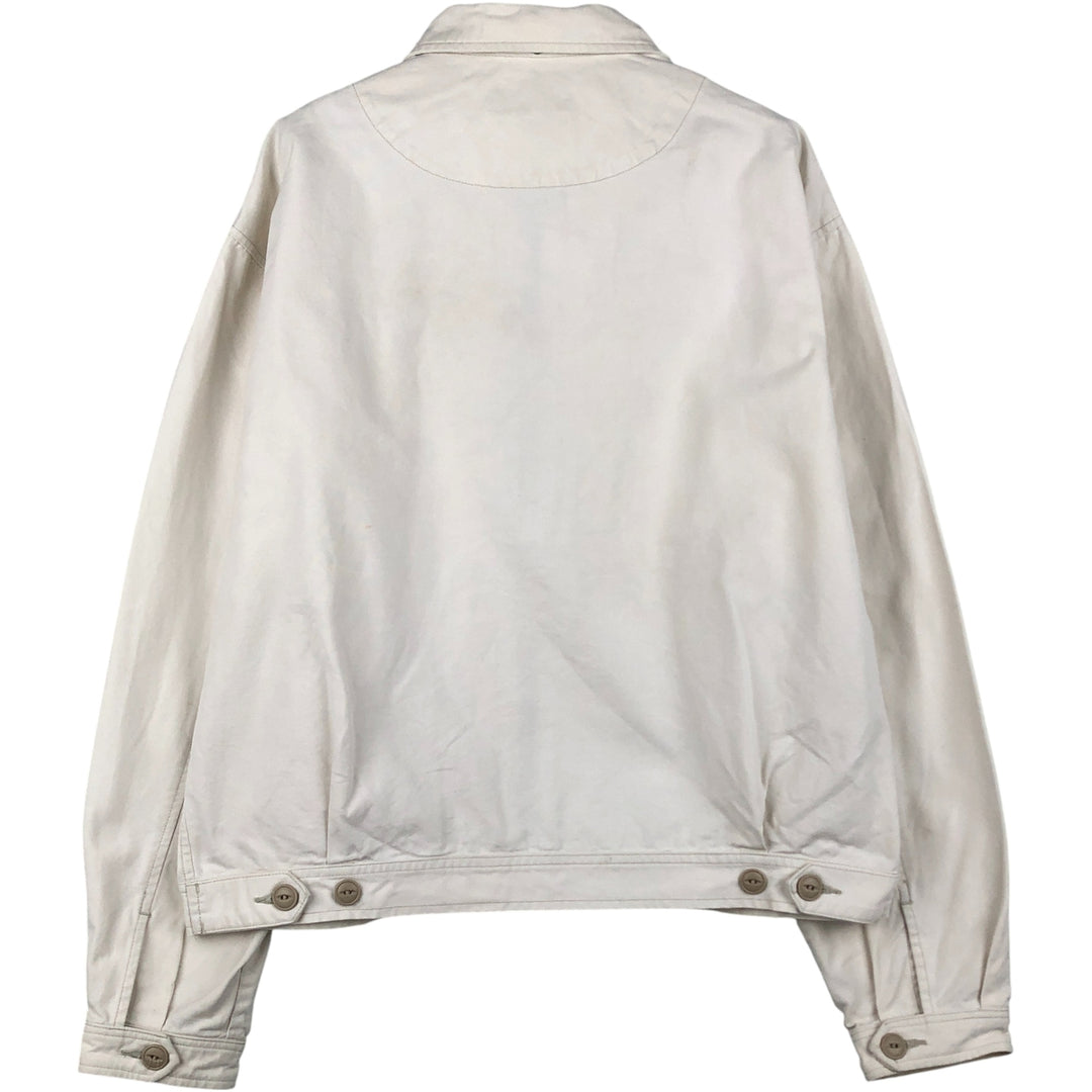 Ralph Lauren POLO by Ralph Lauren Swing Top Sports Jacket Men's L size cotton white type Vintage Second Hand