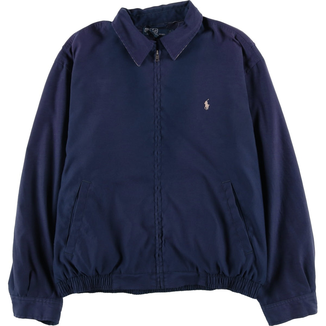 Ralph Lauren POLO by Ralph Lauren Swing Top Sports Jacket Men's L size polyester navy blue type Vintage Second Hand