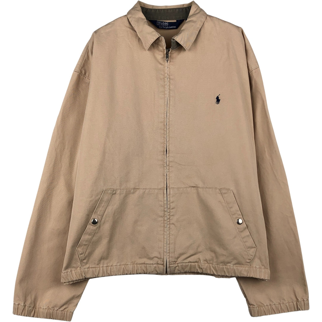 Ralph Lauren POLO by Ralph Lauren Swing Top Sports Jacket Men's L size cotton Beige type Vintage Second Hand