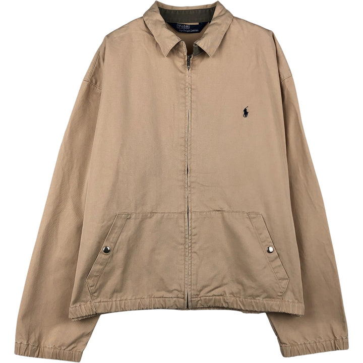 Ralph Lauren POLO by Ralph Lauren Swing Top Sports Jacket Men's L size cotton Beige type Vintage Second Hand