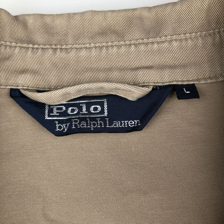Ralph Lauren POLO by Ralph Lauren Swing Top Sports Jacket Men's L size cotton Beige type Vintage Second Hand