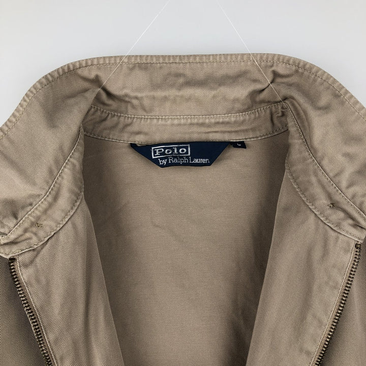 Ralph Lauren POLO by Ralph Lauren Swing Top Sports Jacket Men's L size cotton Beige type Vintage Second Hand