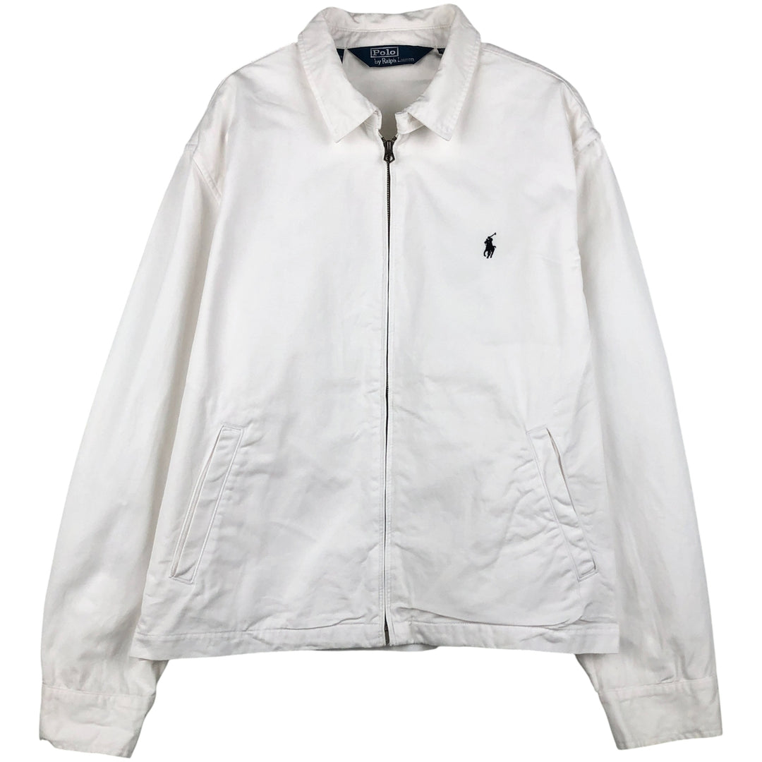 Ralph Lauren POLO by Ralph Lauren Swing Top Sports Jacket Men's XL cotton white type Vintage Second Hand