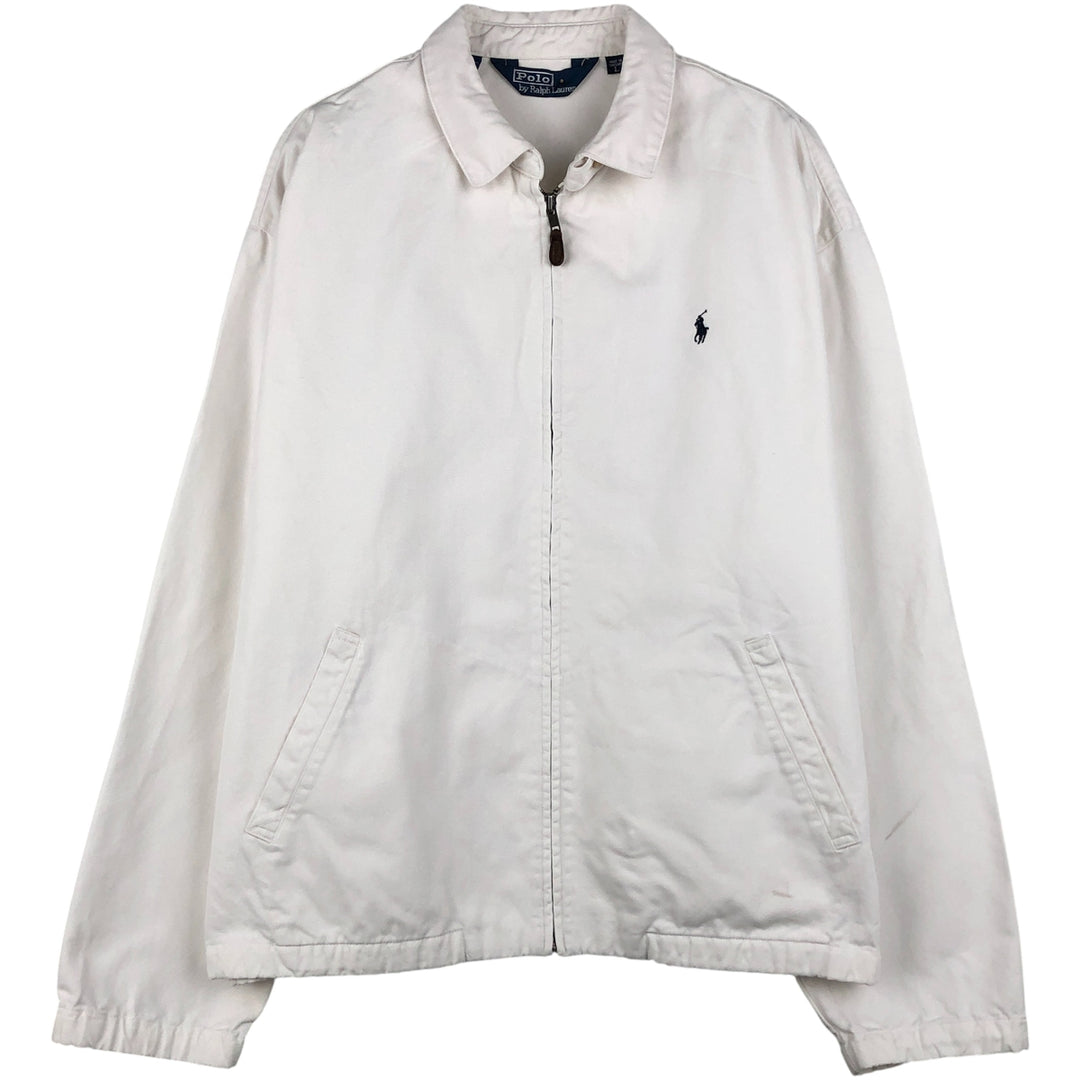 Ralph Lauren POLO by Ralph Lauren Swing Top Sports Jacket Men's L size cotton white type Vintage Second Hand