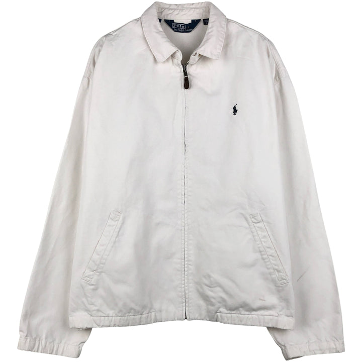 Ralph Lauren POLO by Ralph Lauren Swing Top Sports Jacket Men's L size cotton white type Vintage Second Hand