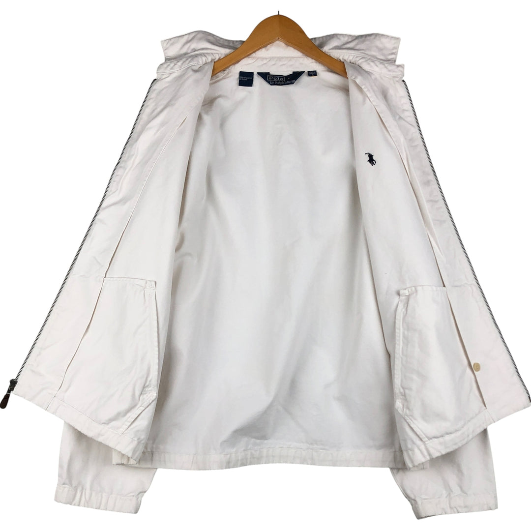Ralph Lauren POLO by Ralph Lauren Swing Top Sports Jacket Men's L size cotton white type Vintage Second Hand