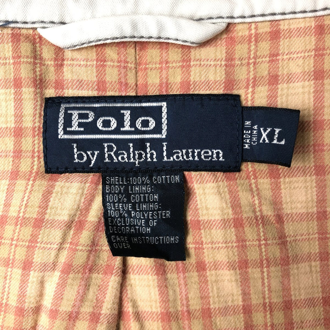 Ralph Lauren POLO by Ralph Lauren Swing Top Sports Jacket Men's XL cotton white type Vintage Second Hand