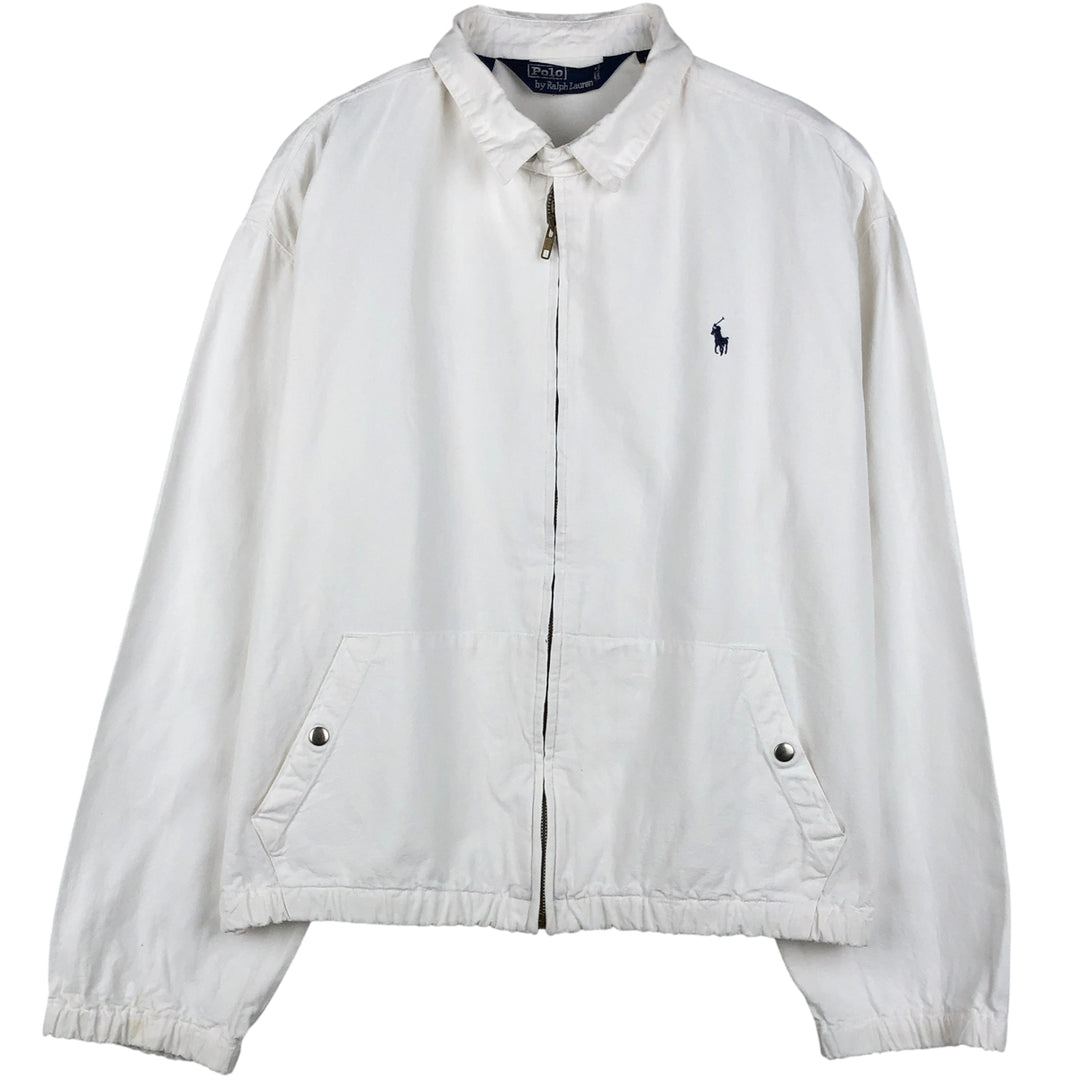 Ralph Lauren POLO by Ralph Lauren Swing Top Sports Jacket Men's L size cotton white type Vintage Second Hand