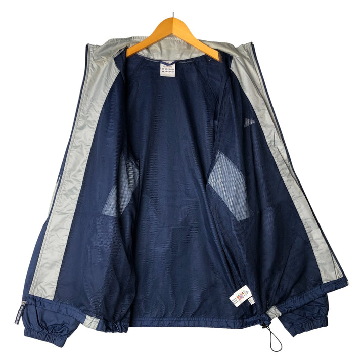 00'S Adidas nylon jacket, men's size L Nylon navy blue type Vintage Second Hand