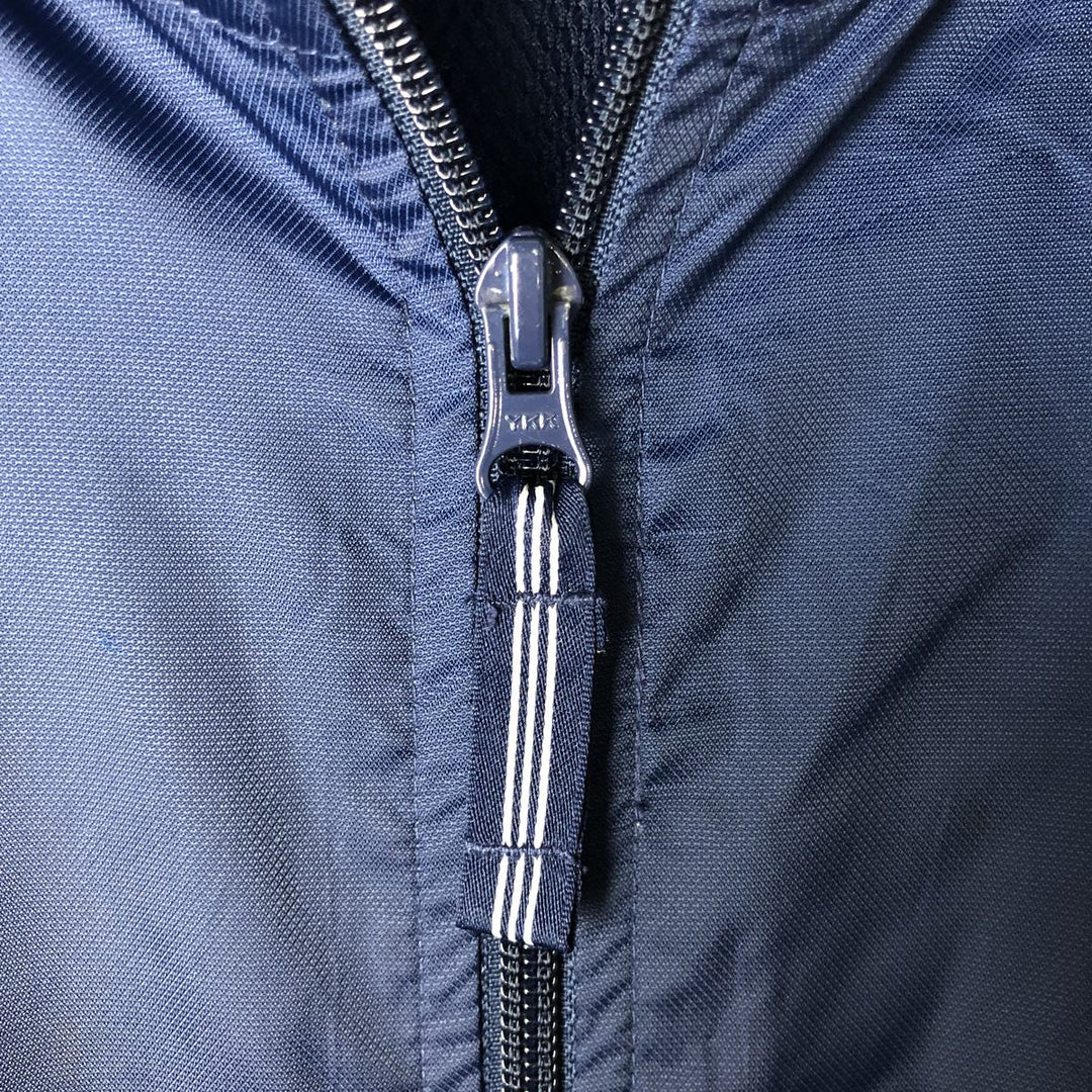 00'S Adidas nylon jacket, men's size L Nylon navy blue type Vintage Second Hand