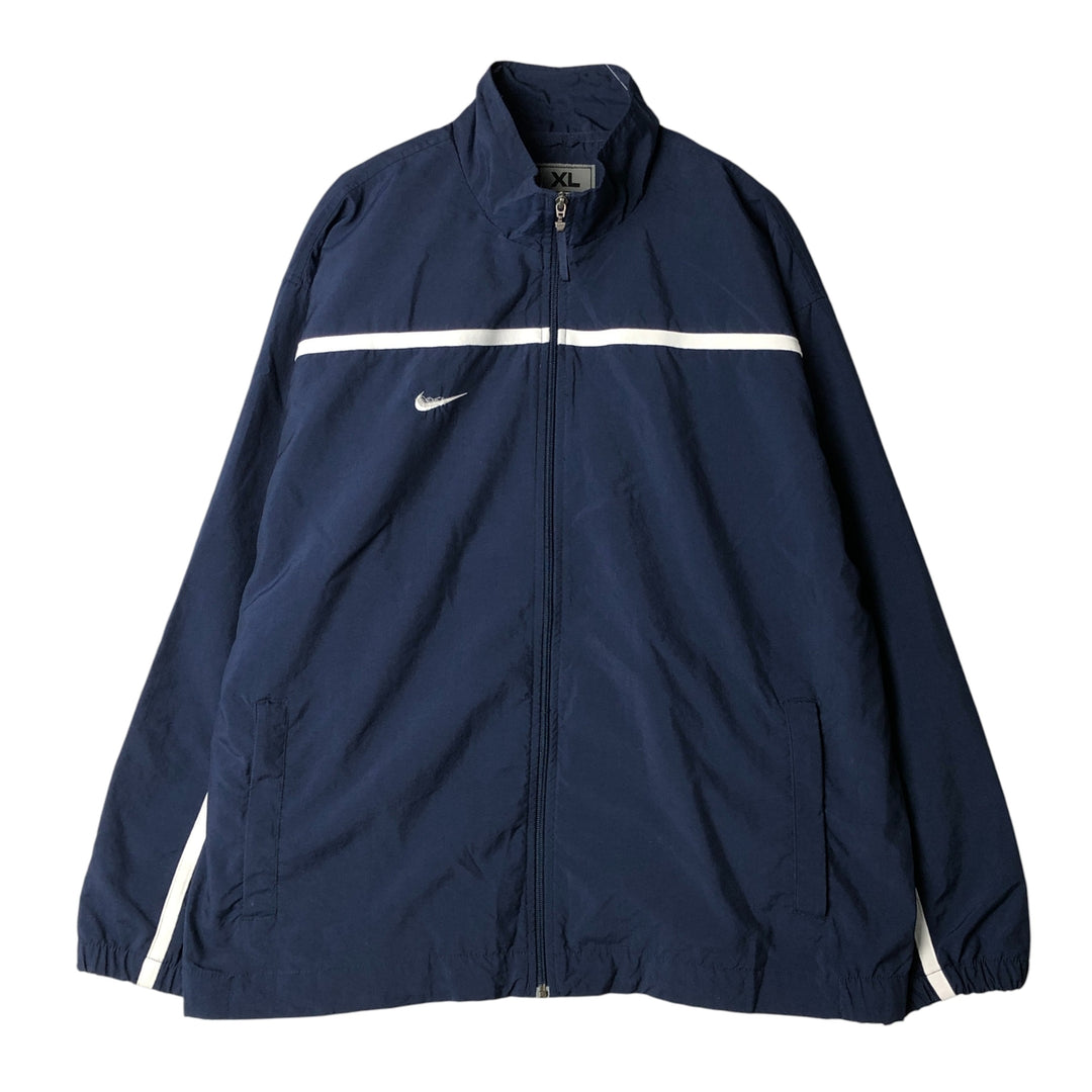 ~00'S Nike Team Windbreaker Men's XL polyester navy blue type Vintage Second Hand