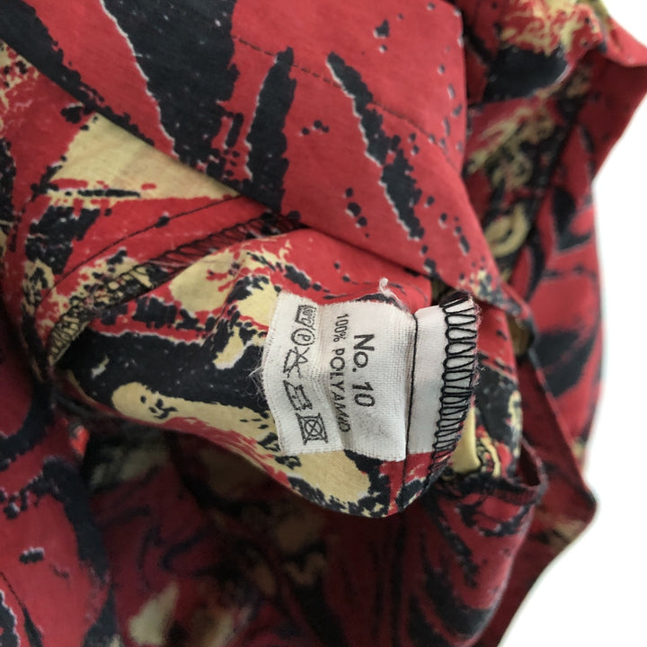 90'S Reebok all-over geometric print half-zip windbreaker, men's size L, vintage polyester red type Vintage Second Hand