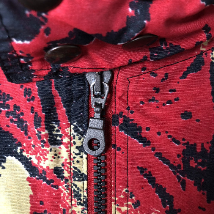 90'S Reebok all-over geometric print half-zip windbreaker, men's size L, vintage polyester red type Vintage Second Hand