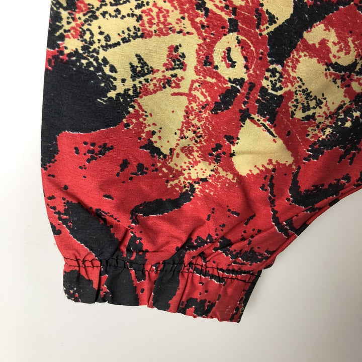 90'S Reebok all-over geometric print half-zip windbreaker, men's size L, vintage polyester red type Vintage Second Hand