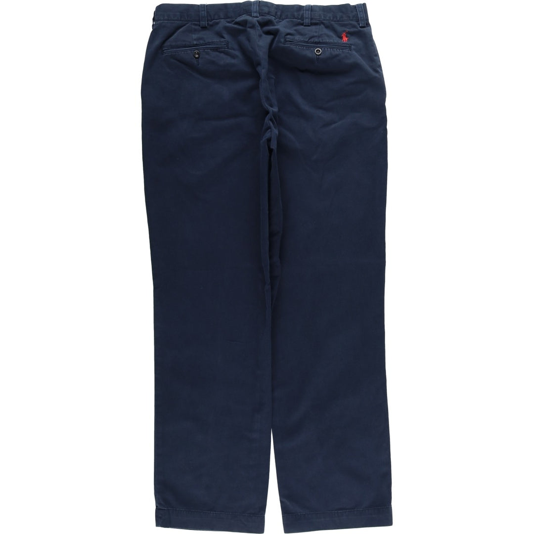 Ralph Lauren POLO by Ralph Lauren PRESTON PANT Chino pants for men, equivalent to w37 cotton navy blue type Vintage Second Hand